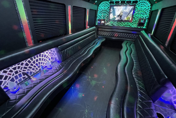 Lawrence Limo Bus Interior