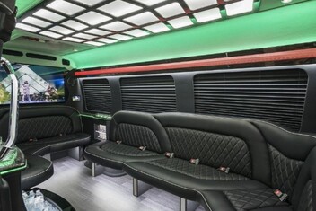 Lawrence Sprinter Party Bus Interior