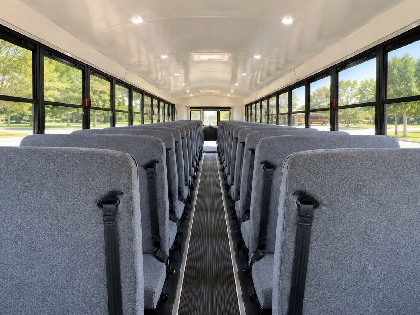 school bus inside