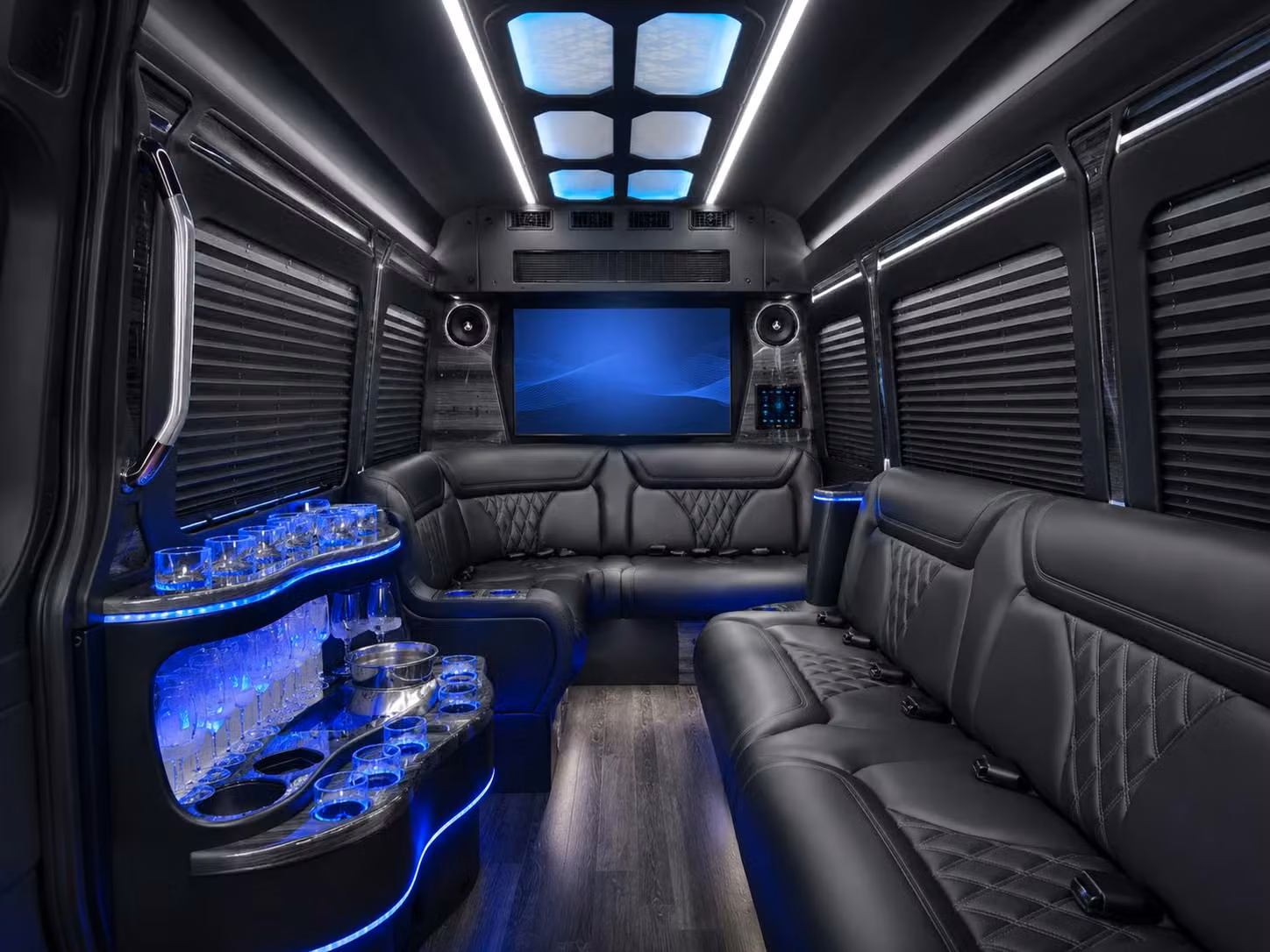 use a sprinter van or minibus for smaller concert groups heading out from lawrence